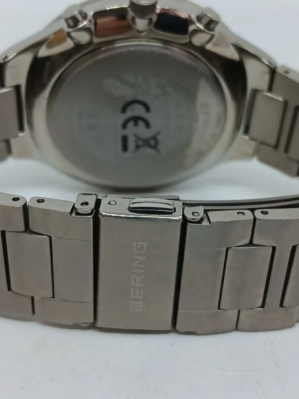 Bering 11743-709 Titan Chrono Men's 43mm Brushed Titanium Japanese Quartz Watch